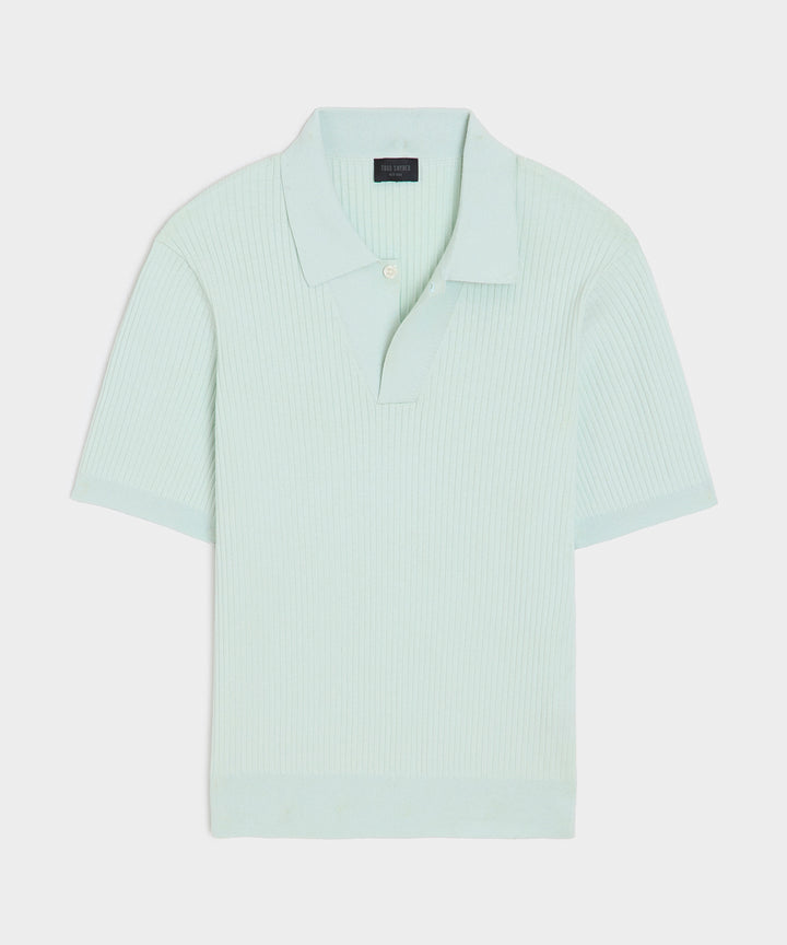 Cotton-Cashmere Sweater Polo