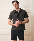Italian Linen-Cotton Knit Shirt