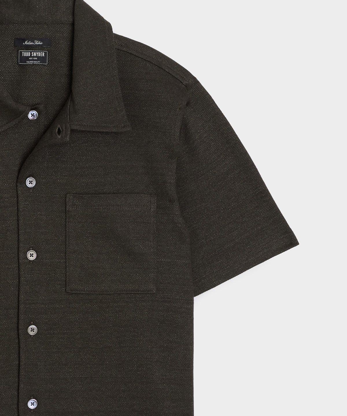 Italian Linen-Cotton Knit Shirt