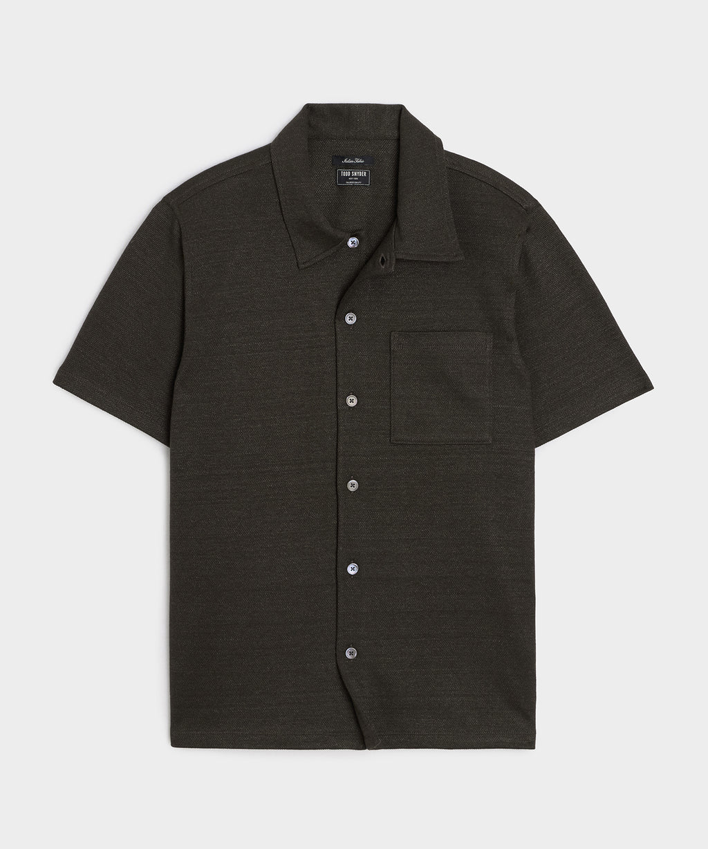 Italian Linen-Cotton Knit Shirt