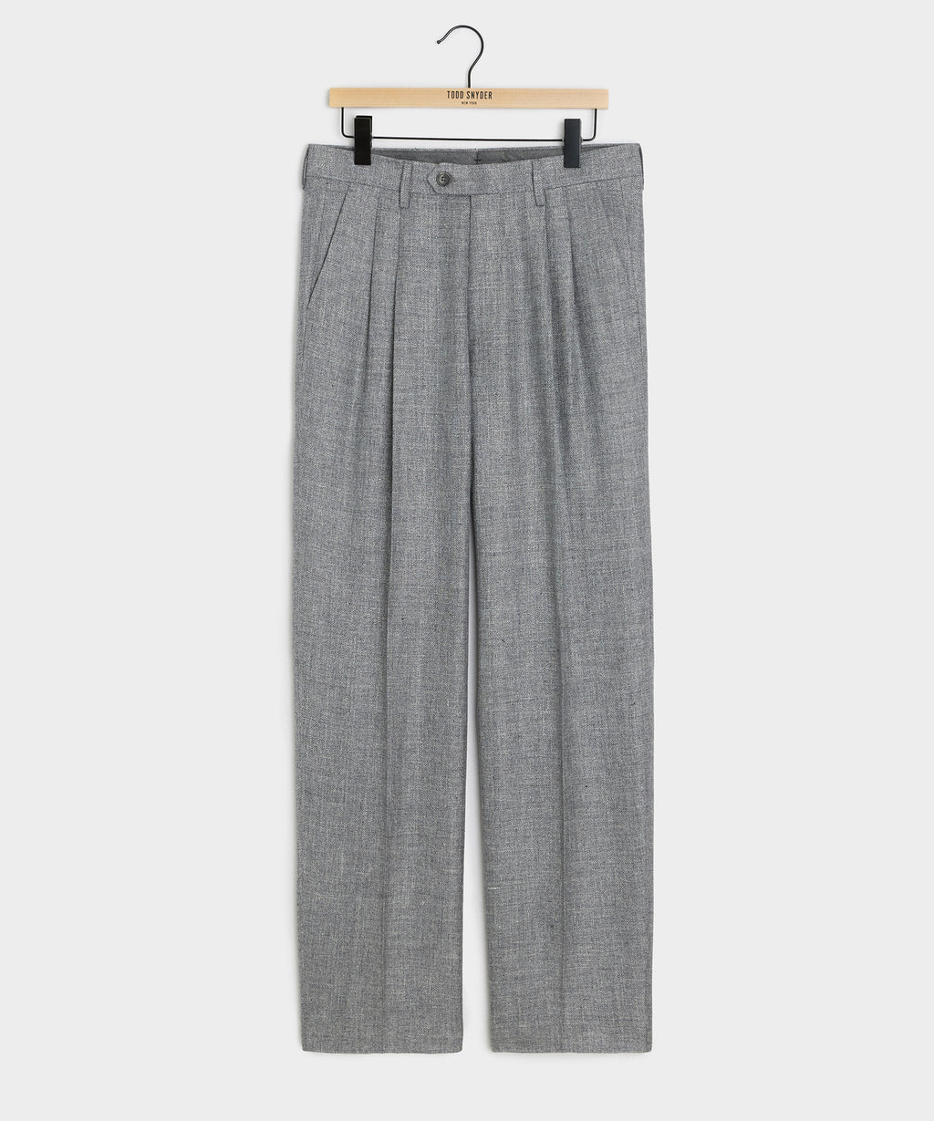 Italian Linen-Wool Wythe Trouser