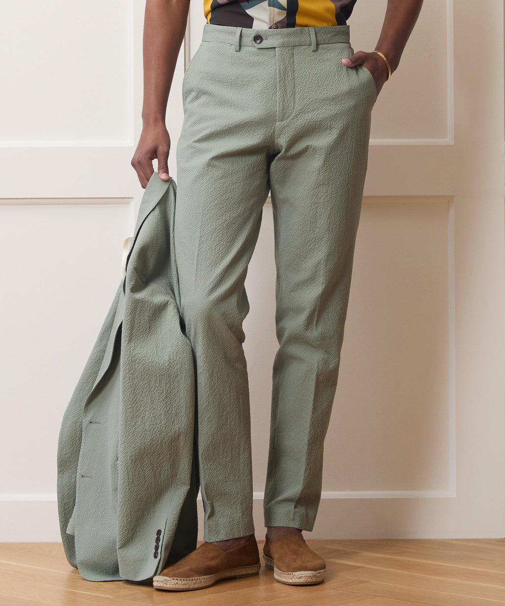 Italian Seersucker Sutton Trouser