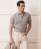 Linen Point Collar Shirt