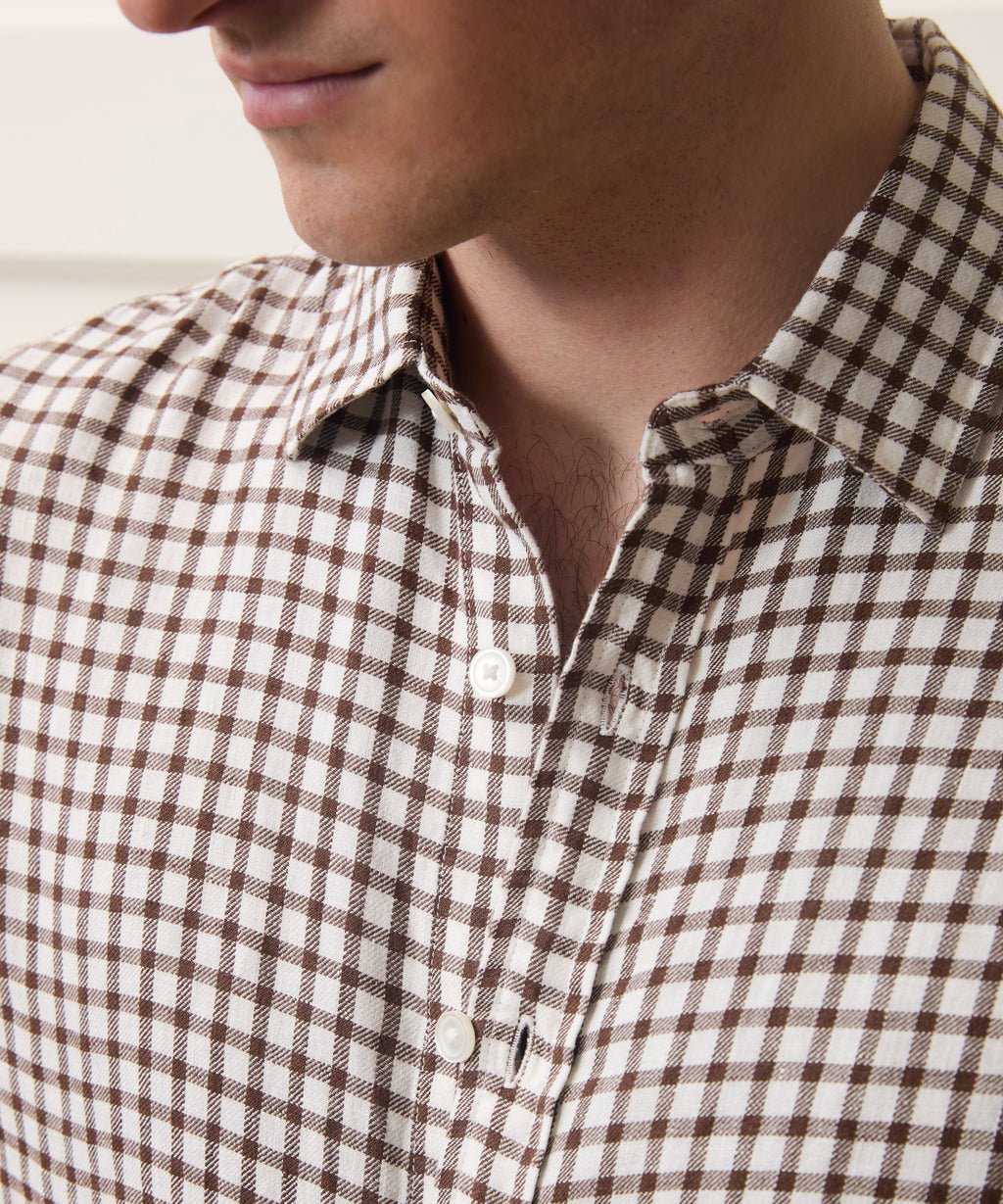 Linen Point Collar Shirt