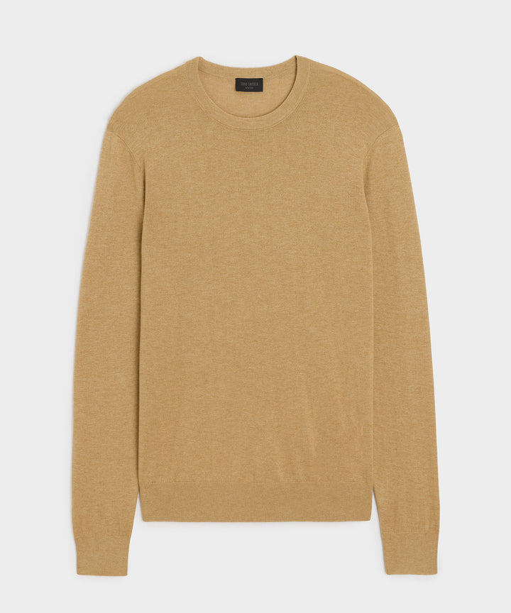 Silk-Cashmere Crewneck Sweater