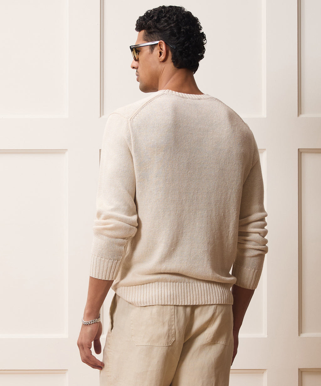 Linen Crewneck Sweater