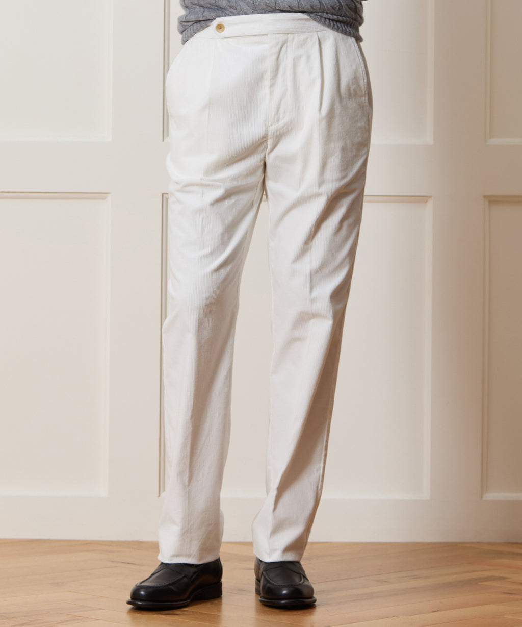 Italian Corduroy Side Tab Trouser