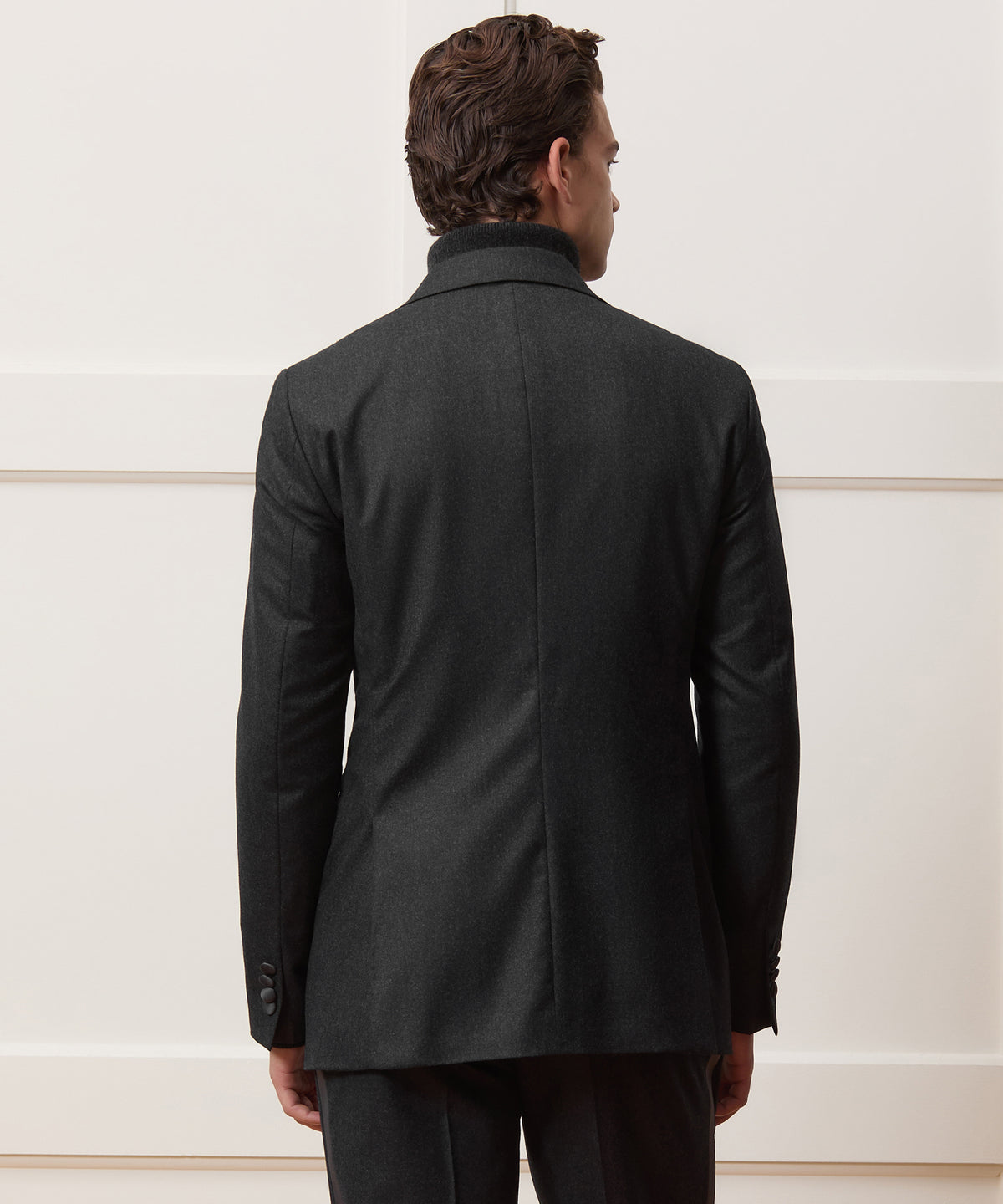 Italian Flannel Tuxedo Jacket
