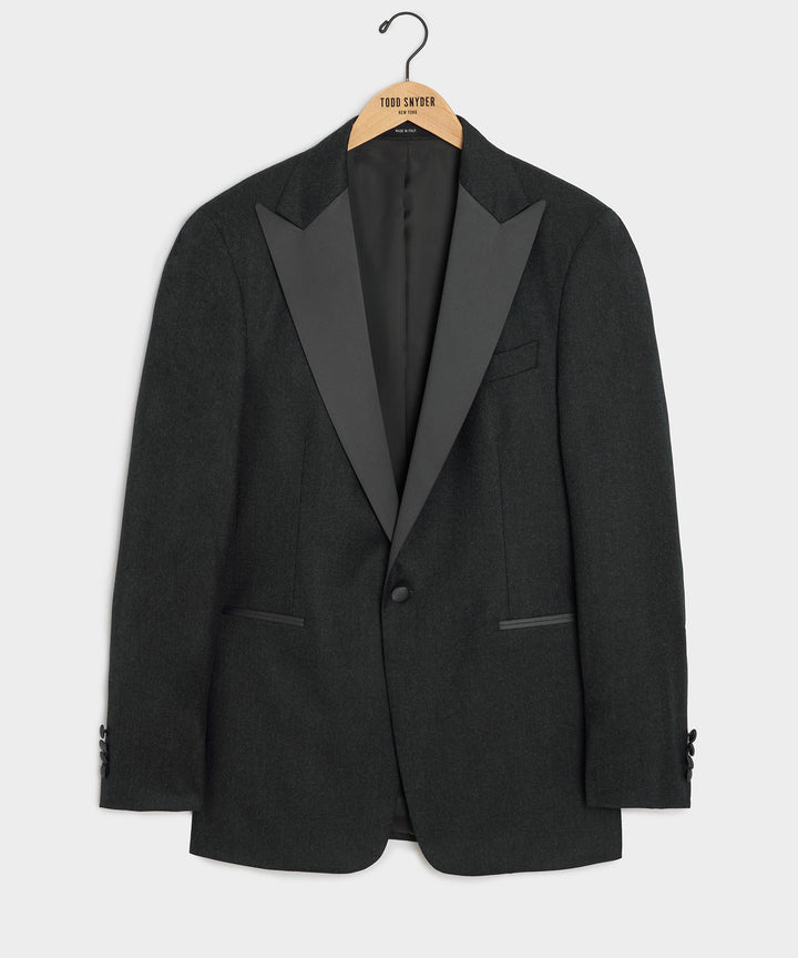 Italian Flannel Tuxedo Jacket