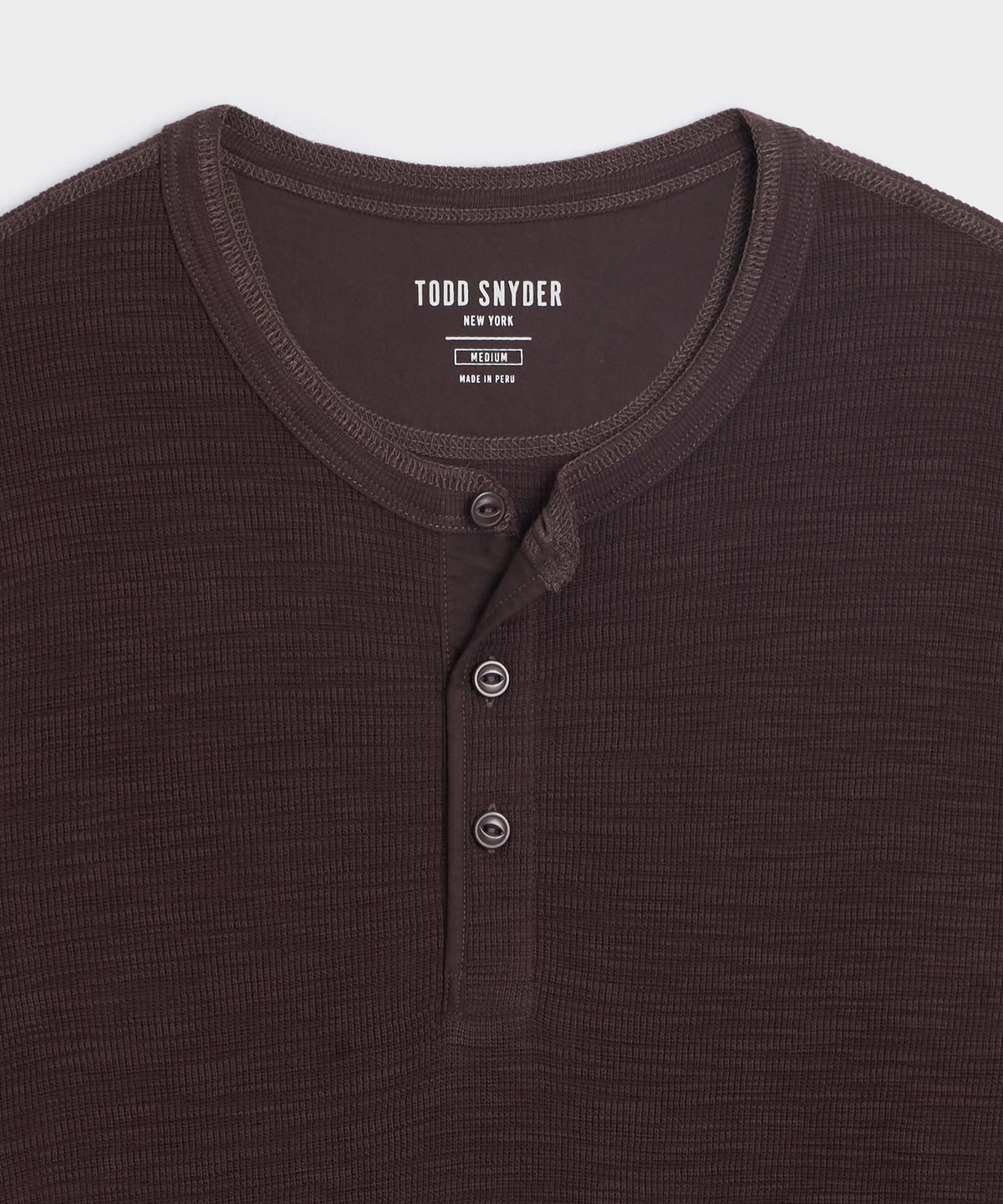 Lightweight Mini Waffle Henley