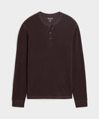 Lightweight Mini Waffle Henley