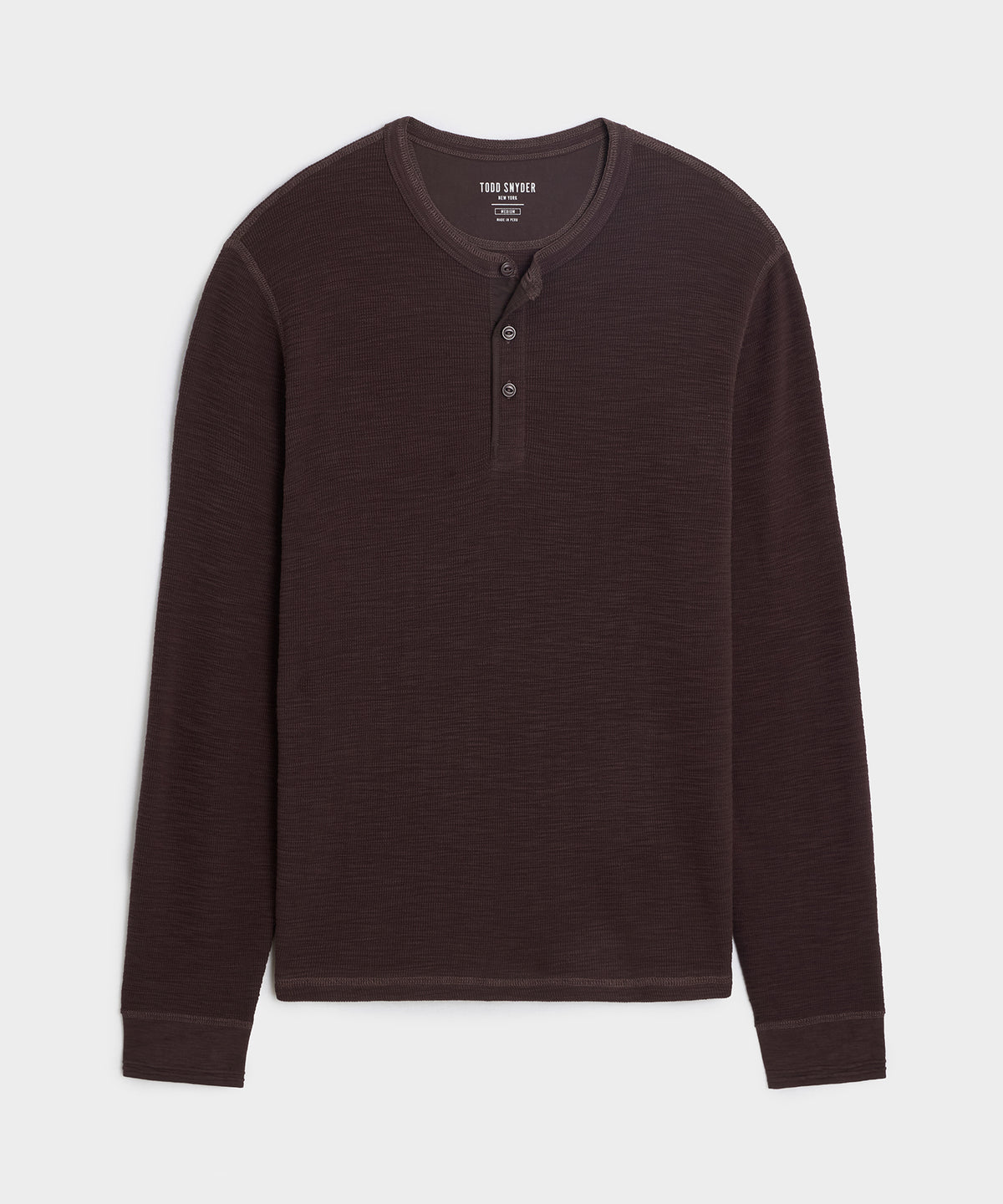 Lightweight Mini Waffle Henley