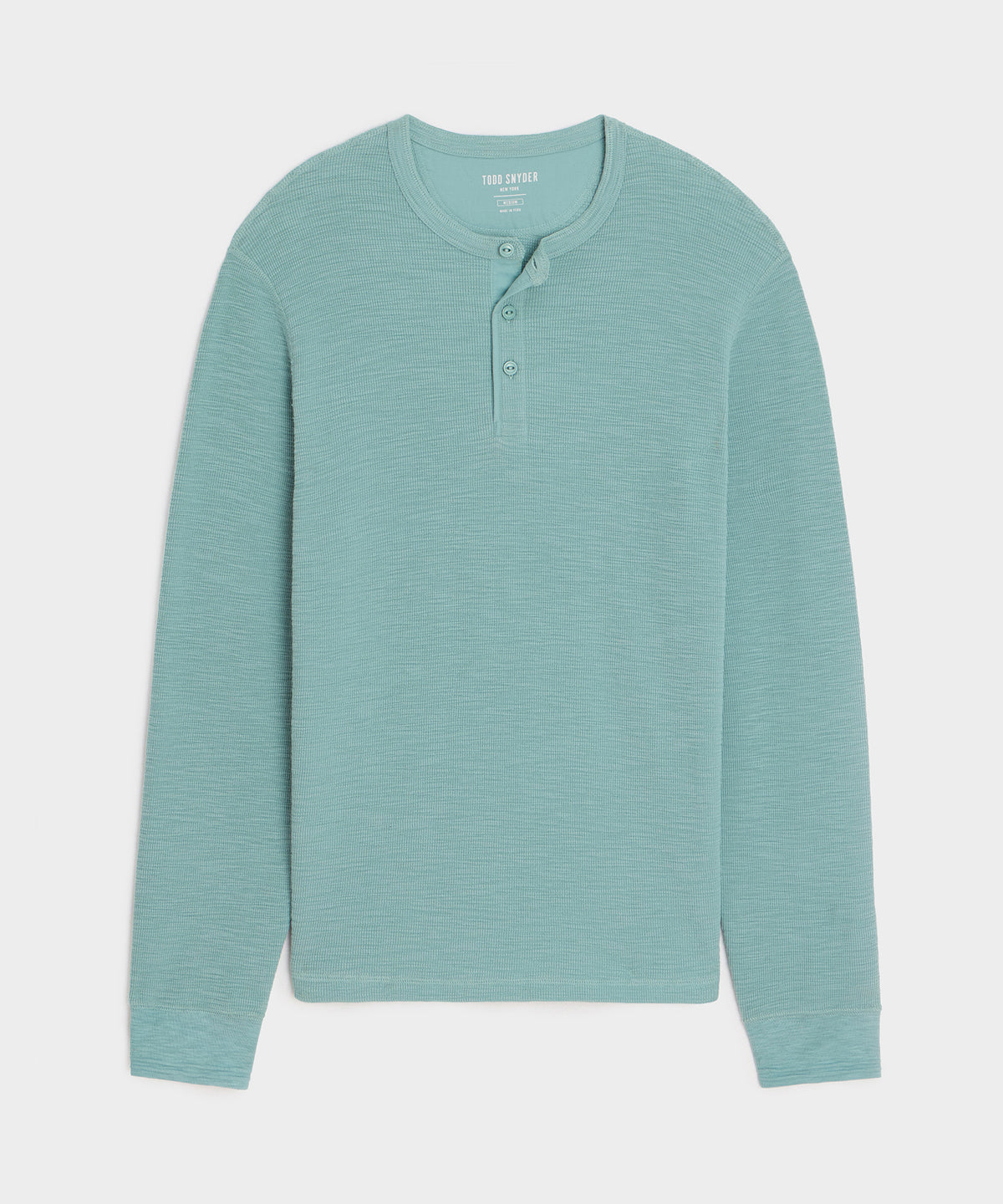 Lightweight Mini Waffle Henley