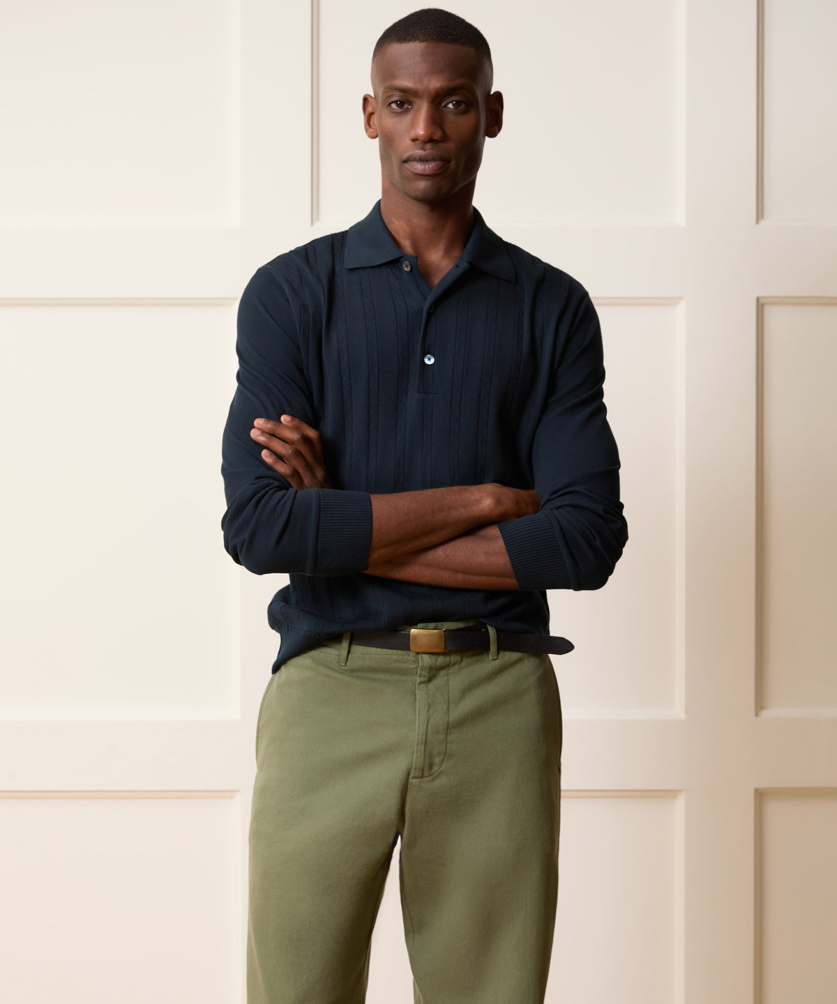 Long-Sleeve Grant Polo