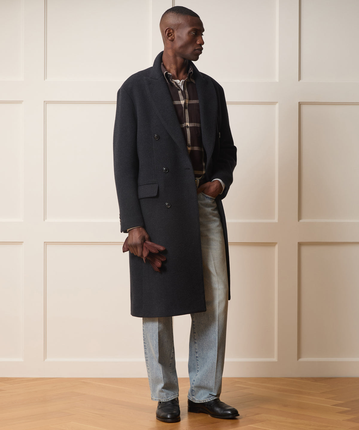 Italian Wool-Cashmere Double-Breasted Topcoat