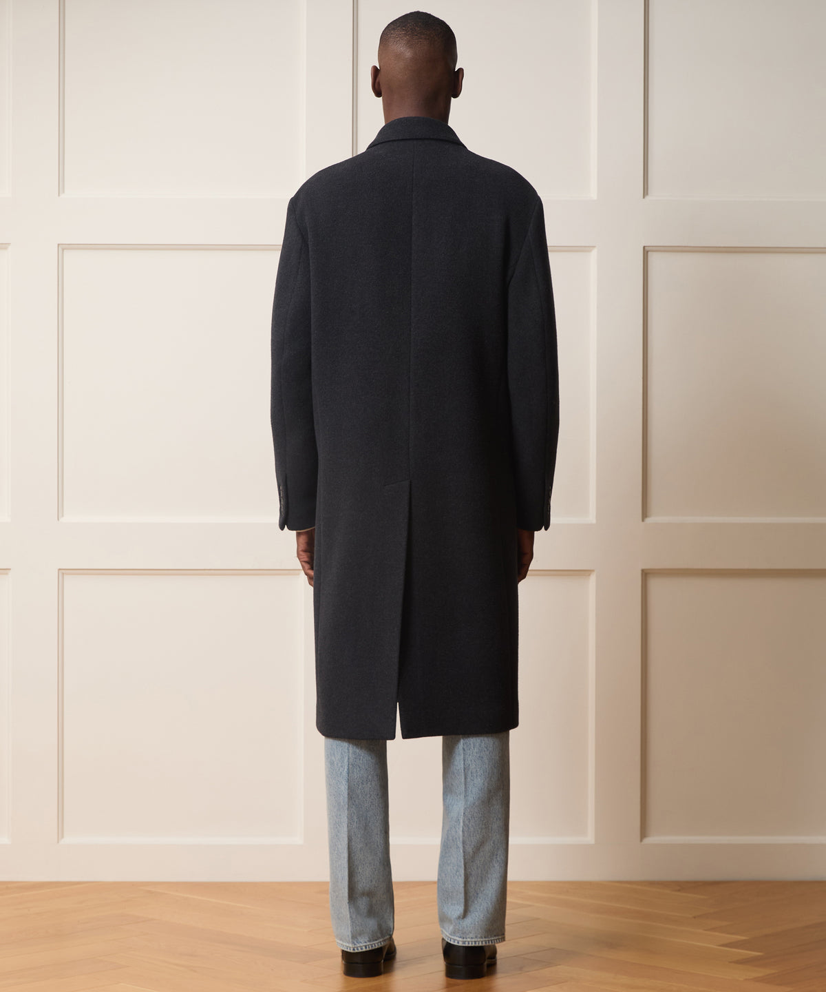 Italian Wool-Cashmere Double-Breasted Topcoat