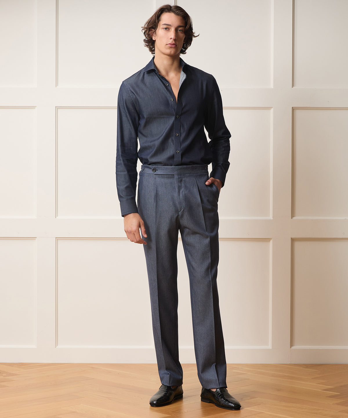Italian Cashmere Side Tab Trouser