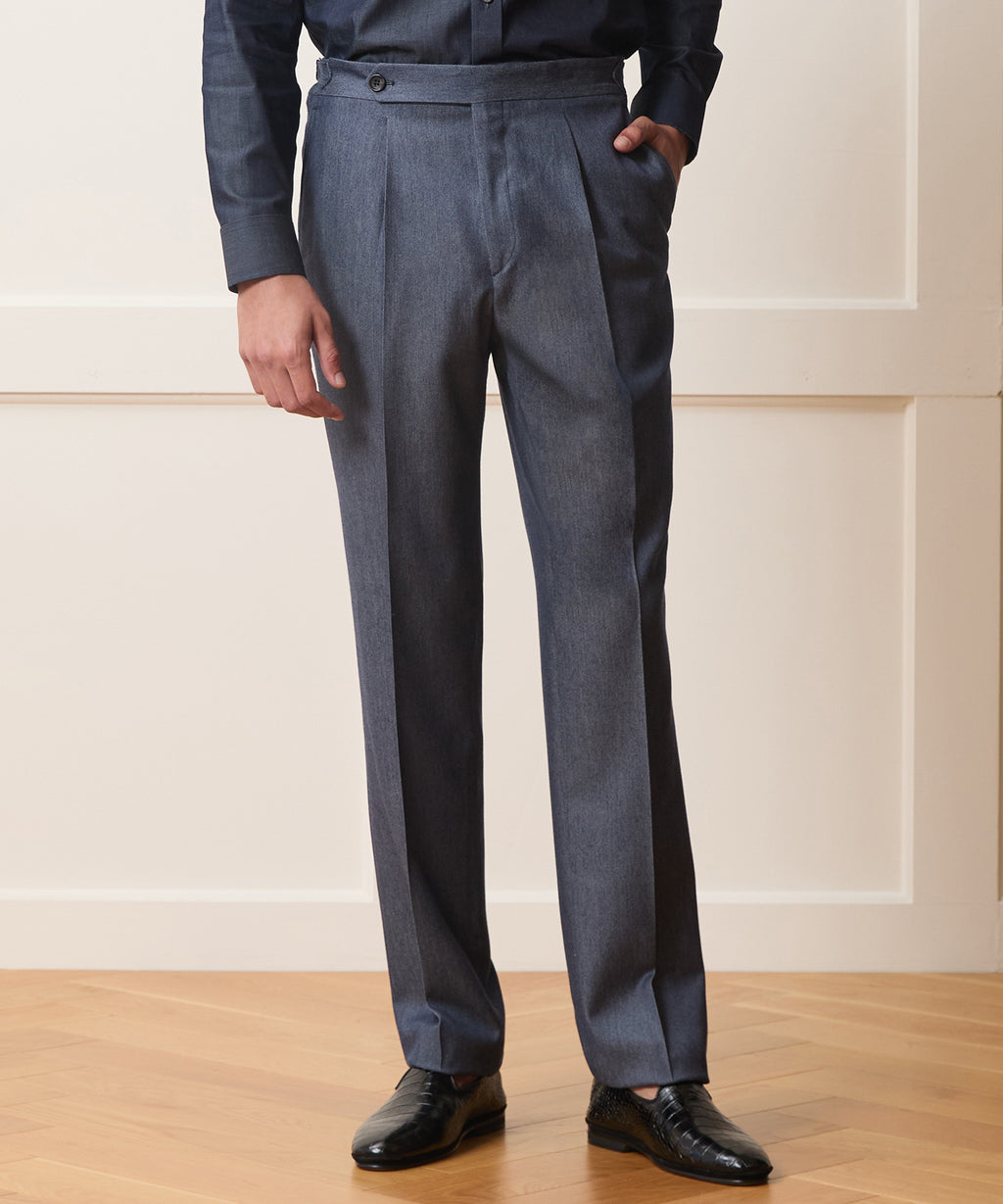 Italian Cashmere Side Tab Trouser
