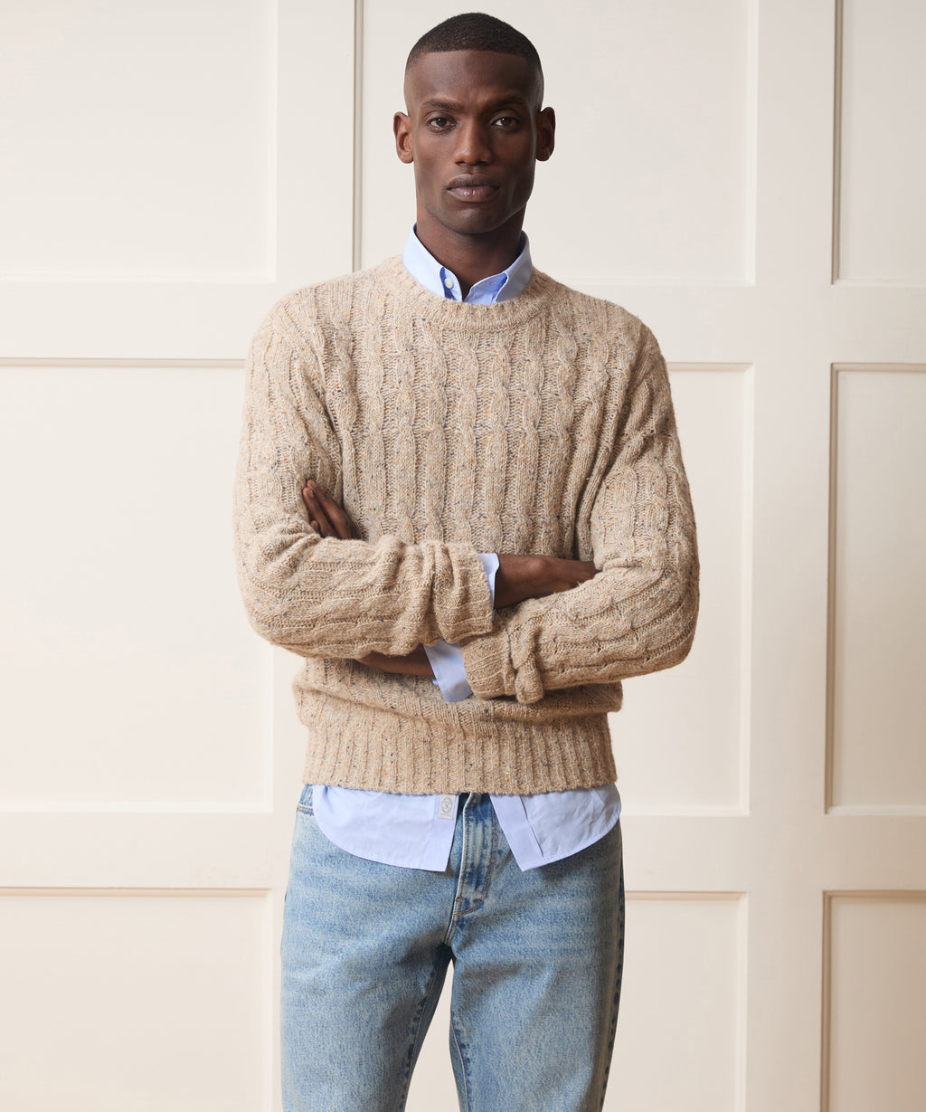 Donegal Cable Crewneck