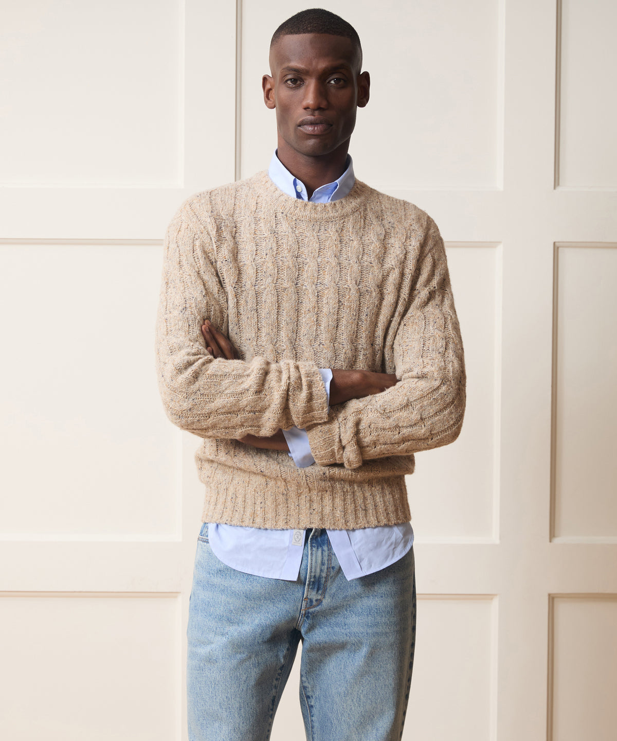 Donegal Cable Crewneck