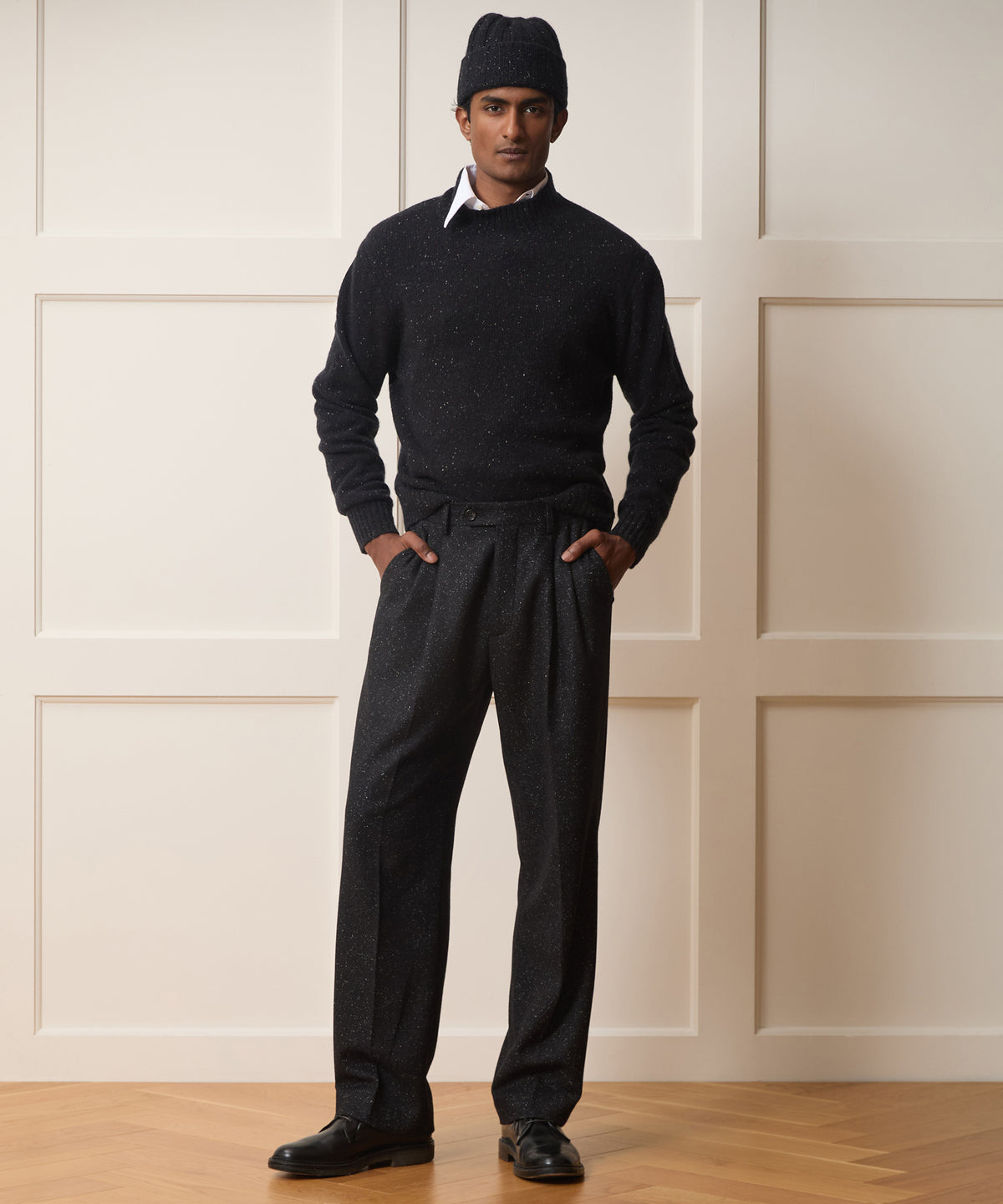 Donegal Cashmere Mockneck Sweater