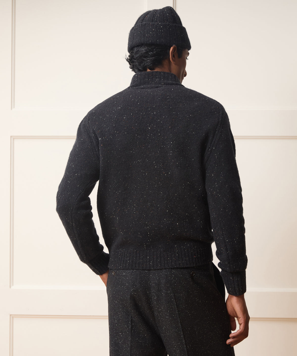 Donegal Cashmere Mockneck Sweater