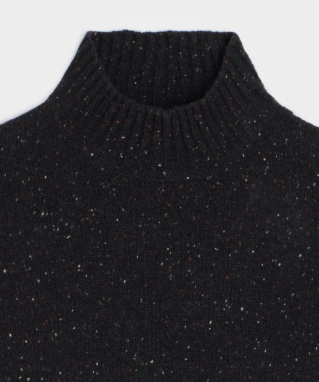 Donegal Cashmere Mockneck Sweater