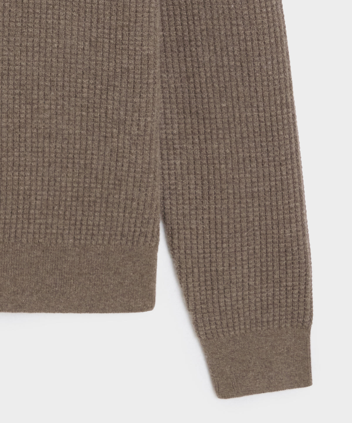 Waffle Cashmere Crewneck