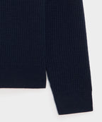 Waffle Cashmere Crewneck