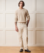 Waffle Cashmere Crewneck