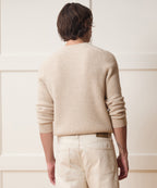Waffle Cashmere Crewneck