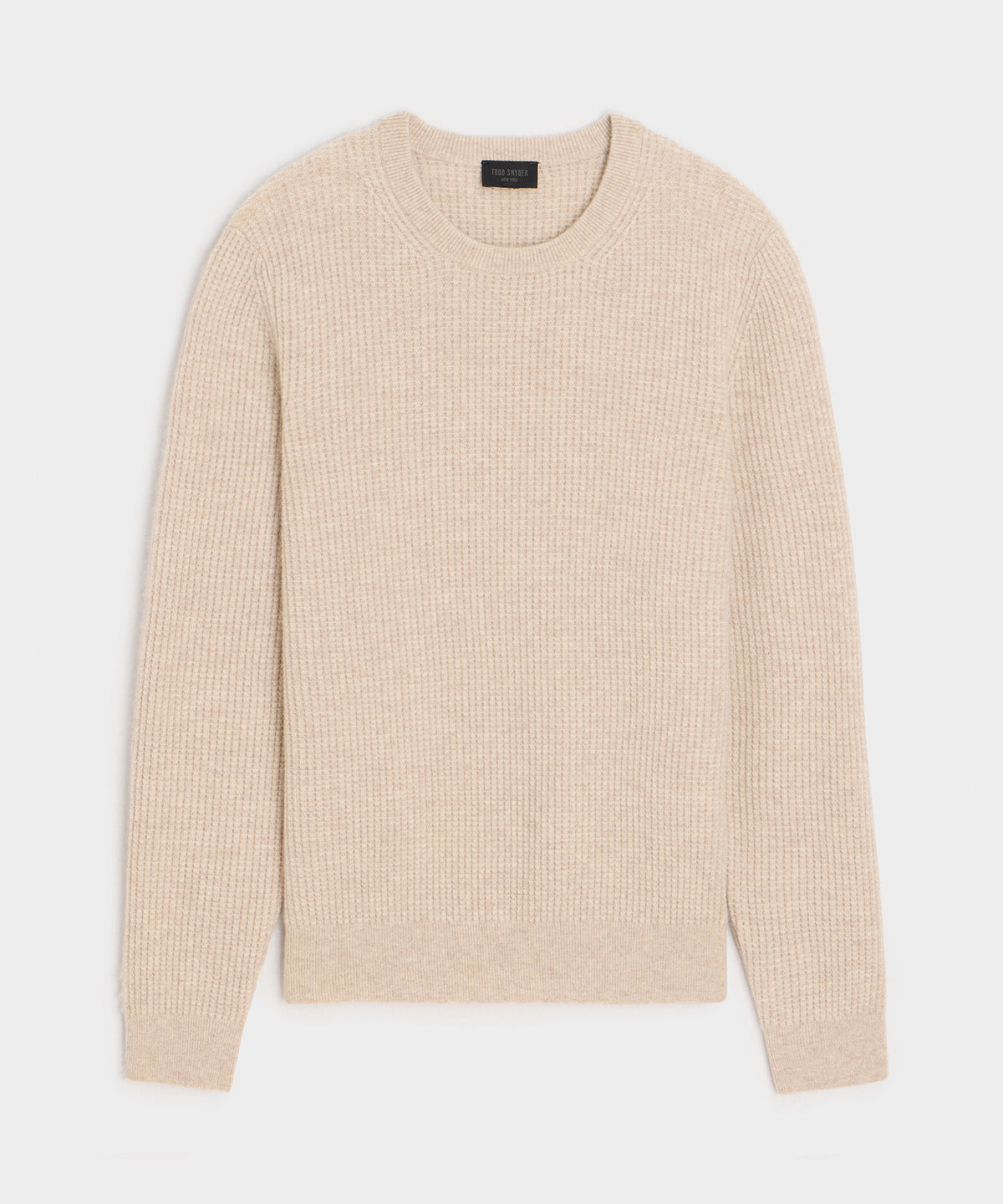 Waffle Cashmere Crewneck