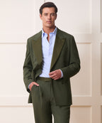 Italian Gabardine Double-Breasted Tuxedo Jacket