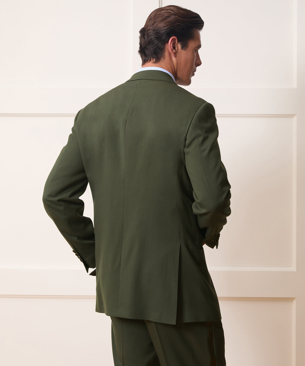 Italian Gabardine Double-Breasted Tuxedo Jacket