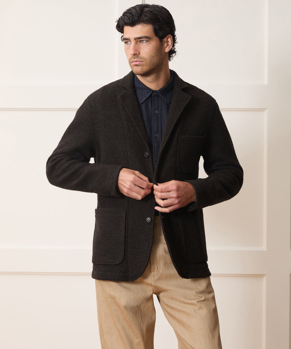 Italian Boiled Wool Studio Jacket