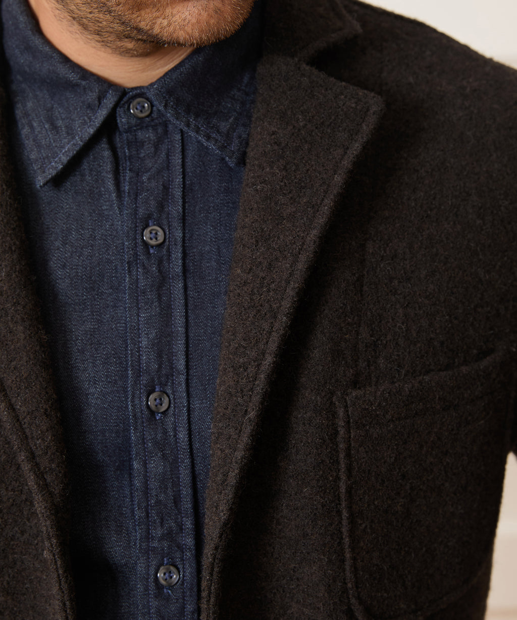 Italian Boiled Wool Studio Jacket
