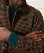 Italian Houndstooth Balmacaan