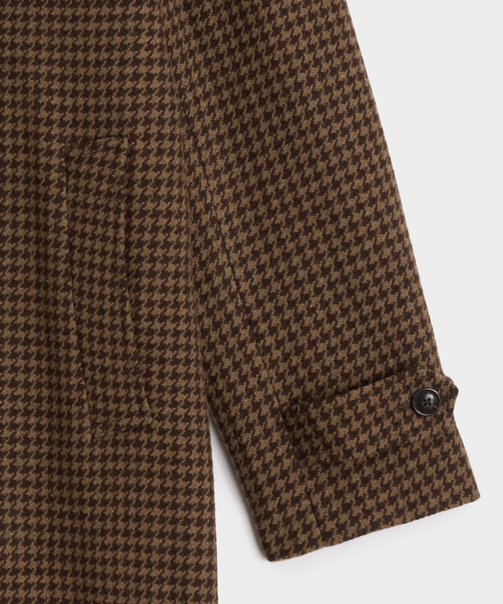 Italian Houndstooth Balmacaan
