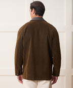 Flocked Denim Long Stable Jacket