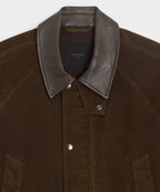 Flocked Denim Long Stable Jacket