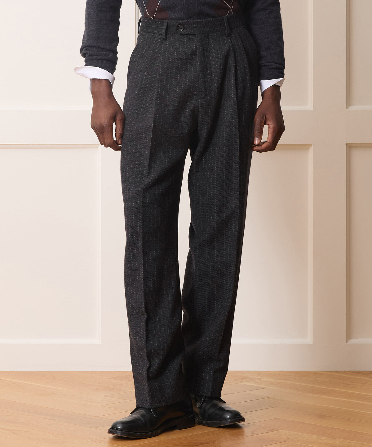 Italian Wool-Cashmere Wythe Trouser