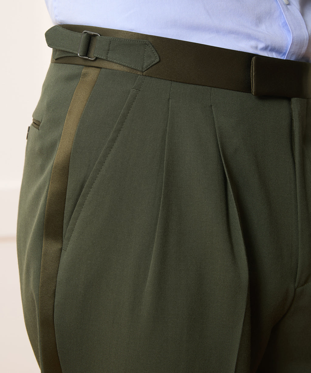 Italian Gabardine Tuxedo Trouser