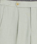 Model wearing the Todd Snyder Irish Linen Side Tab Trouser.