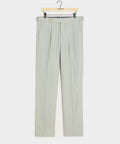 Model wearing the Todd Snyder Irish Linen Side Tab Trouser.
