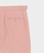 Italian Sueded Linen Side Tab Trouser