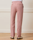 Italian Sueded Linen Side Tab Trouser