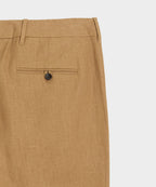 Straight Fit Linen Tab Trouser