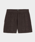 5" Embroidered Linen Beachcomber Short