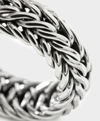 John Hardy Wide Kami Chain Sterling Silver Band Ring
