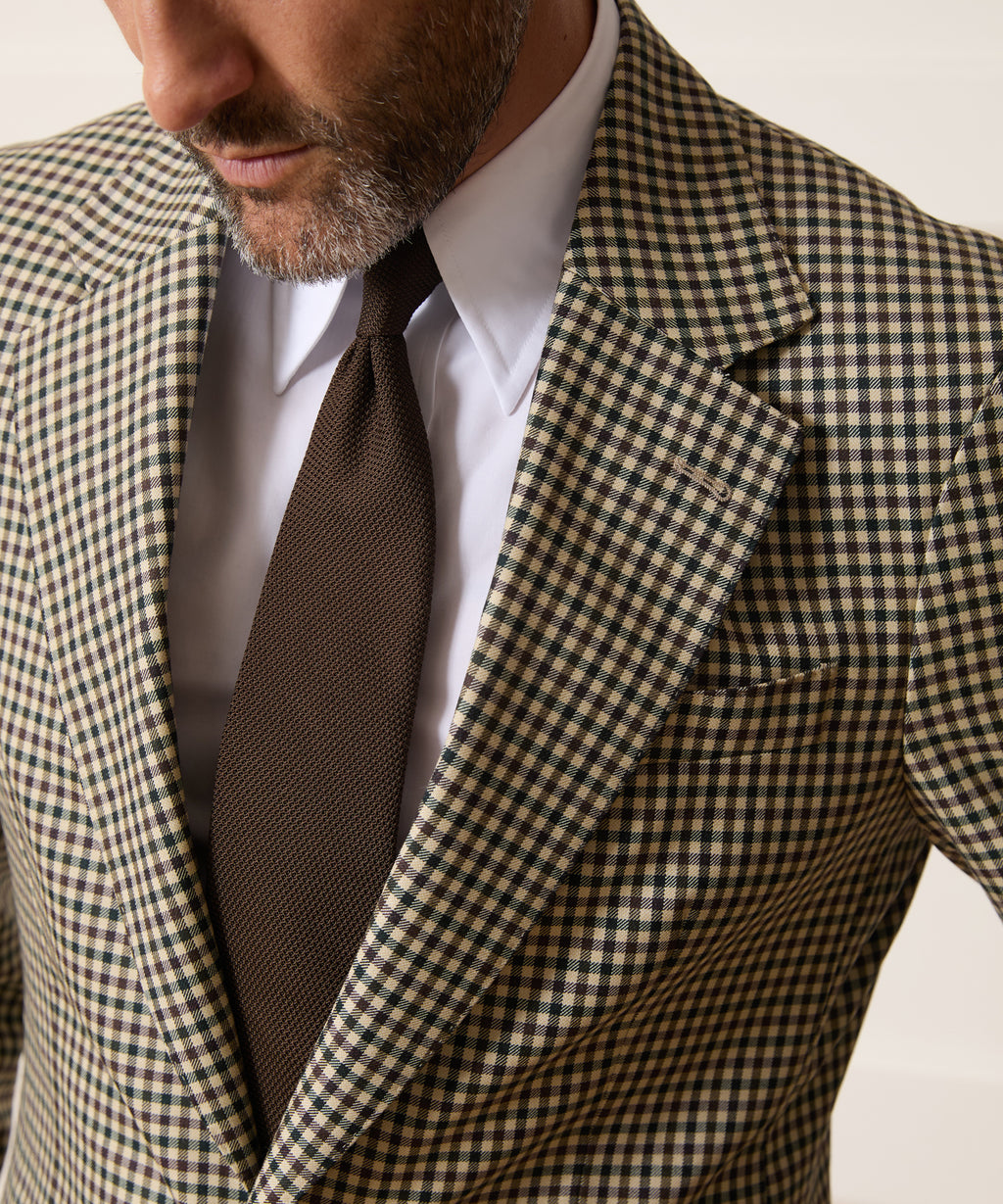 Italian Wool Gingham Wythe Jacket